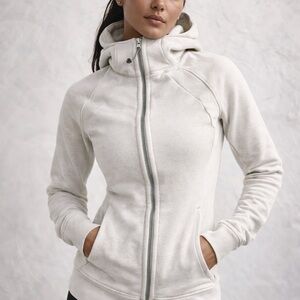 Lululemon Scuba Full Zip Hoodie Bone Size 6 Athletic Jacket